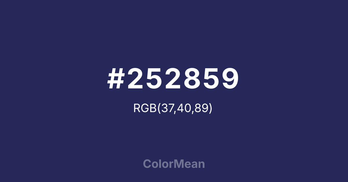 #252859 color swatch