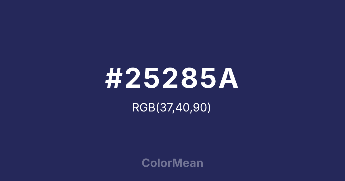 #25285A color swatch