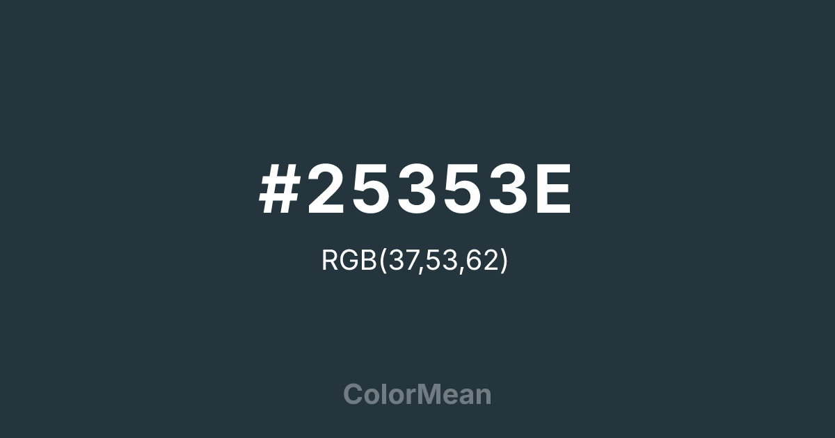 #25353E color swatch