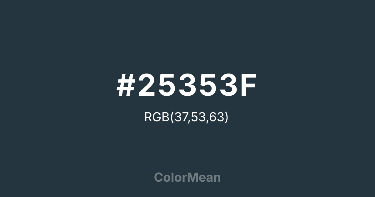 #25353F color swatch