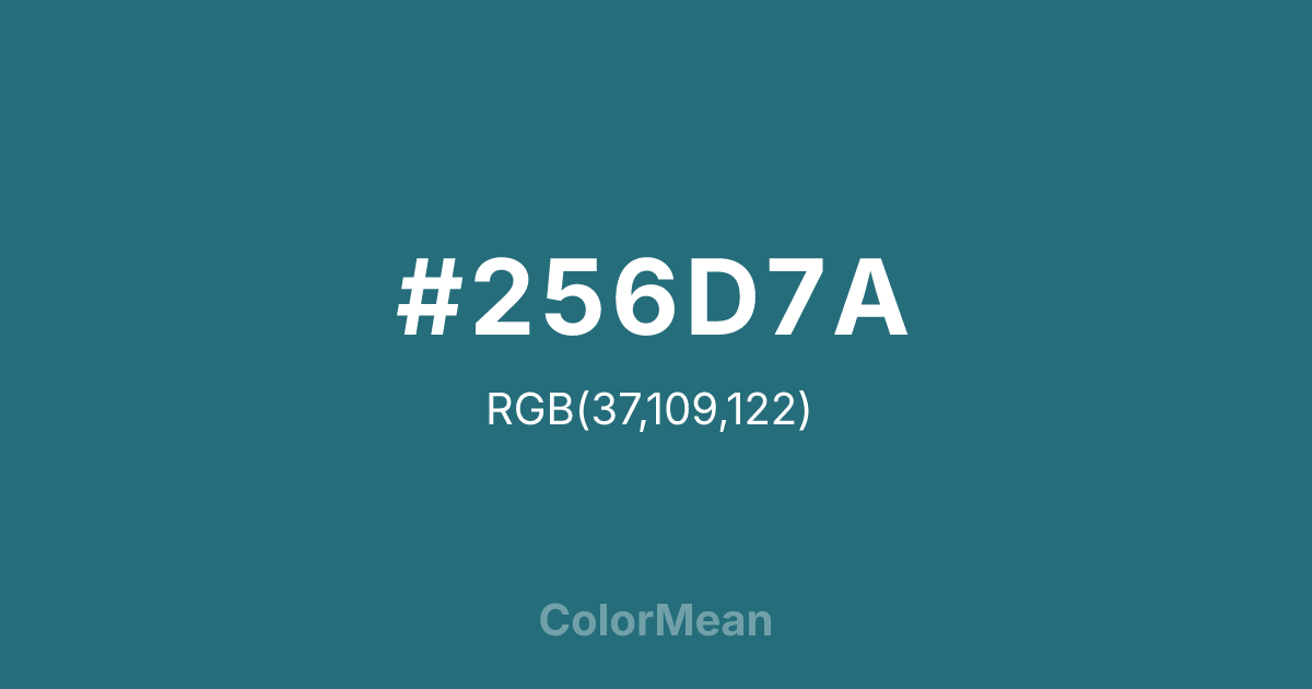 #256D7A color swatch