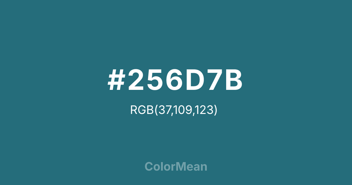 #256D7B color swatch