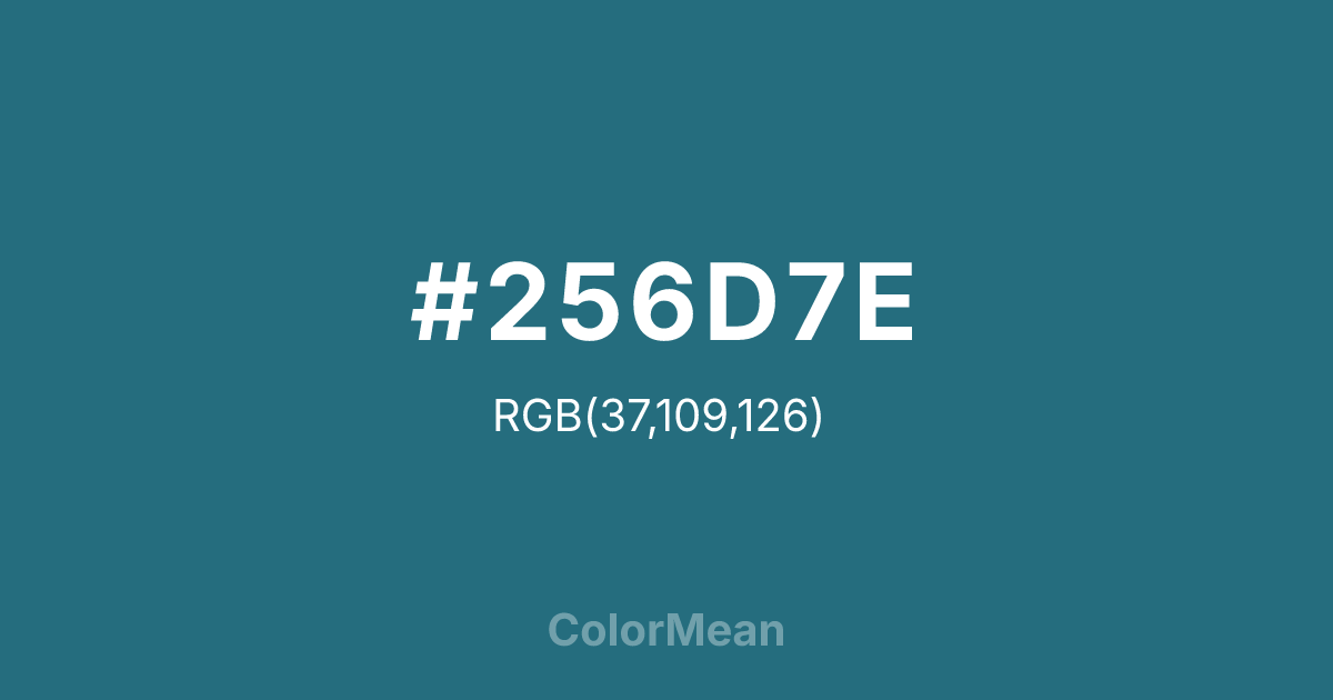 #256D7E color swatch