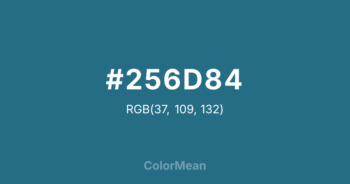 #256D84 color swatch