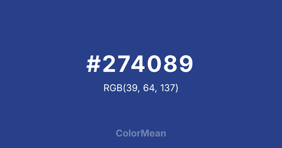 #274089 color swatch