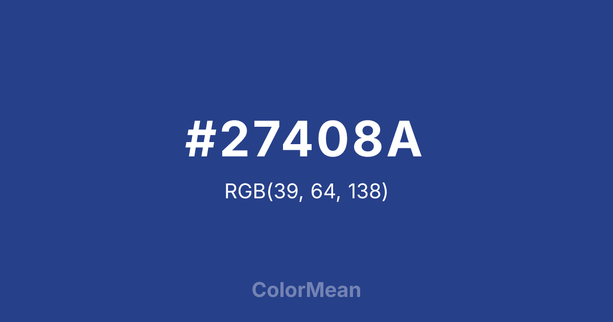 #27408A color swatch