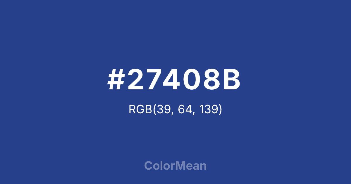 #27408B color swatch