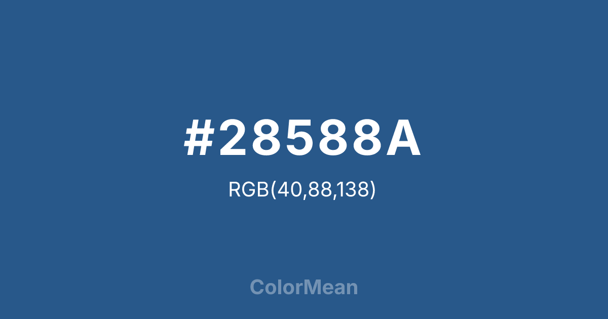 #28588A color swatch
