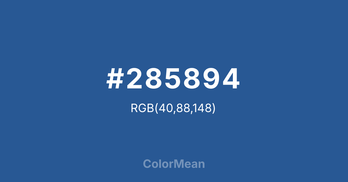 #285894 color swatch