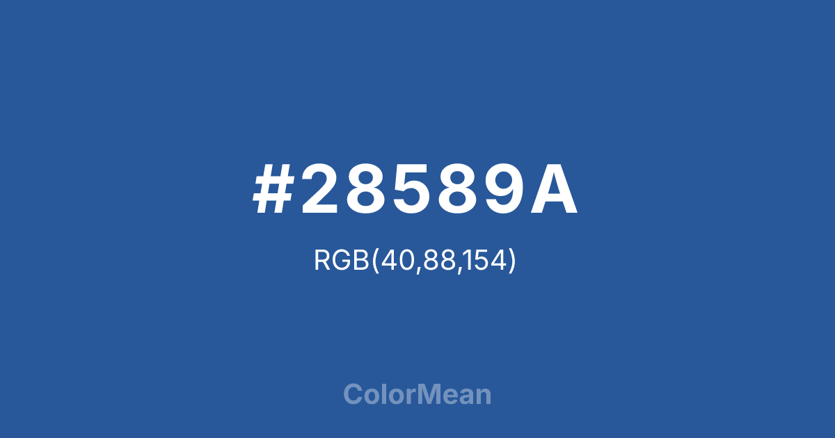 #28589A color swatch