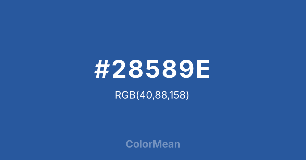 #28589E color swatch