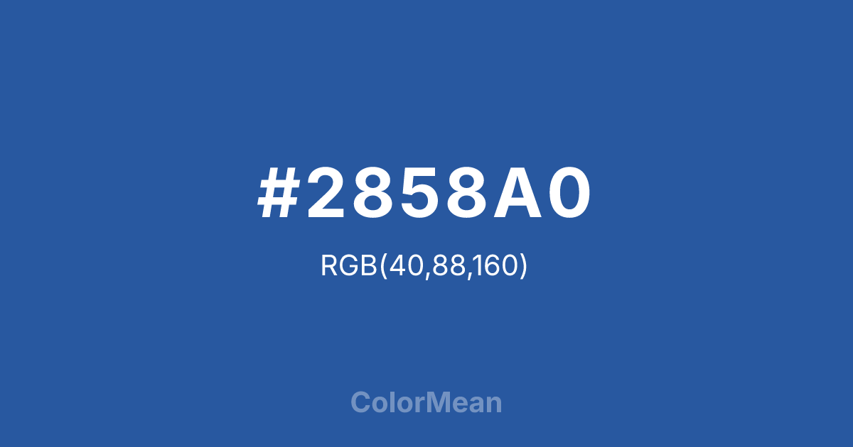 #2858A0 color swatch