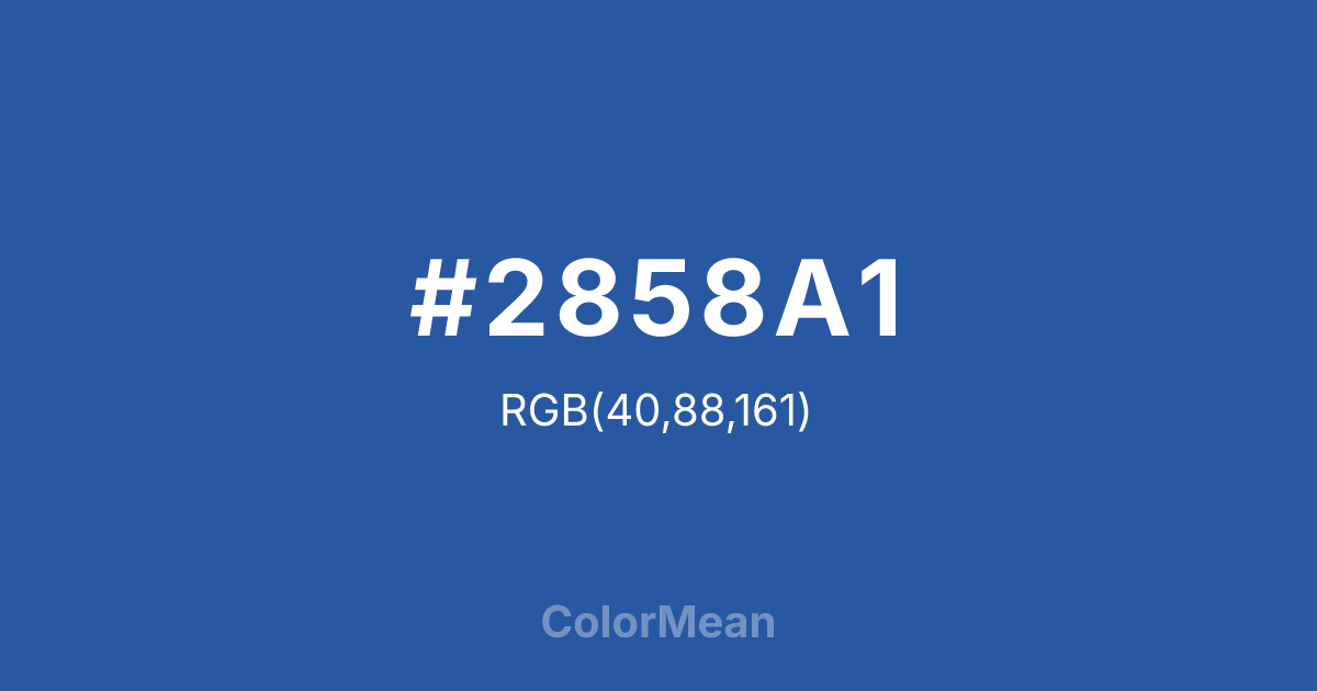 #2858A1 color swatch