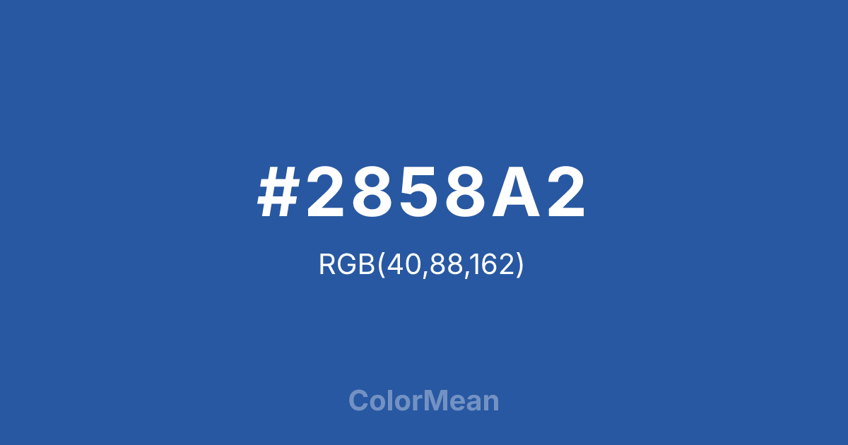 #2858A2 color swatch