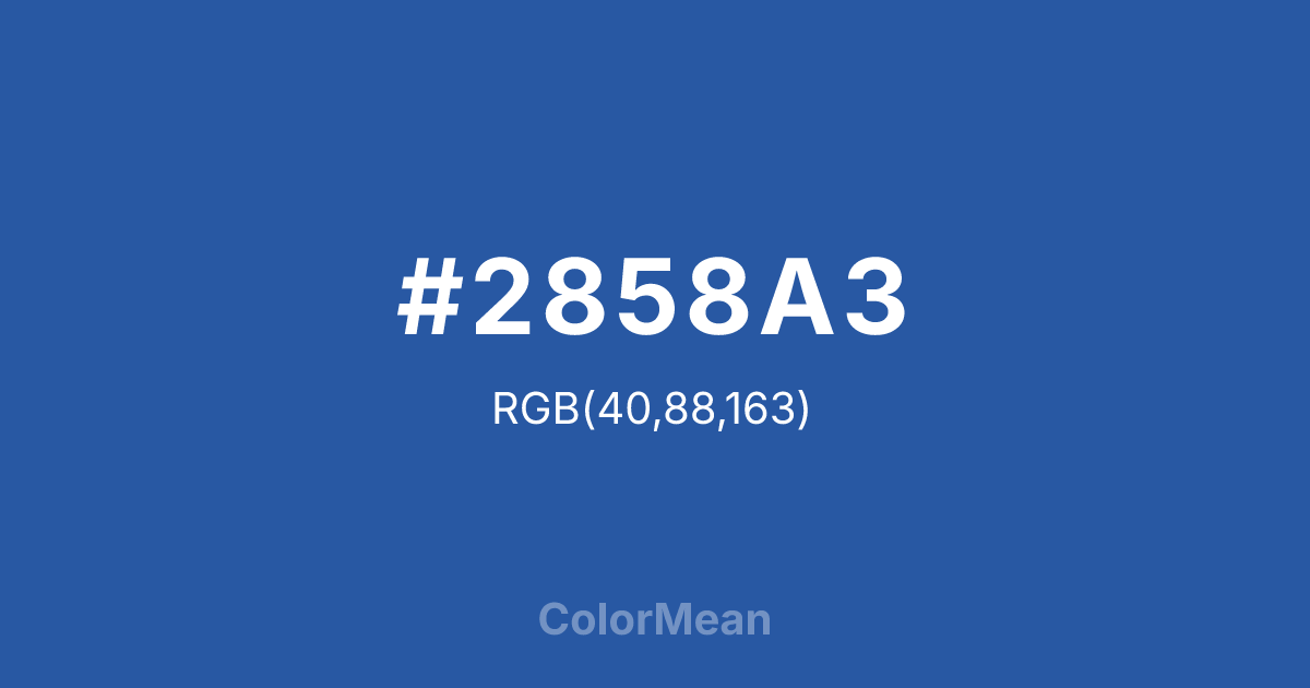 #2858A3 color swatch