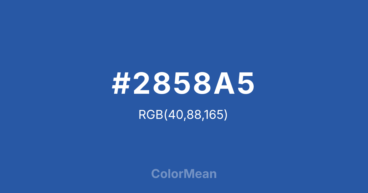 #2858A5 color swatch