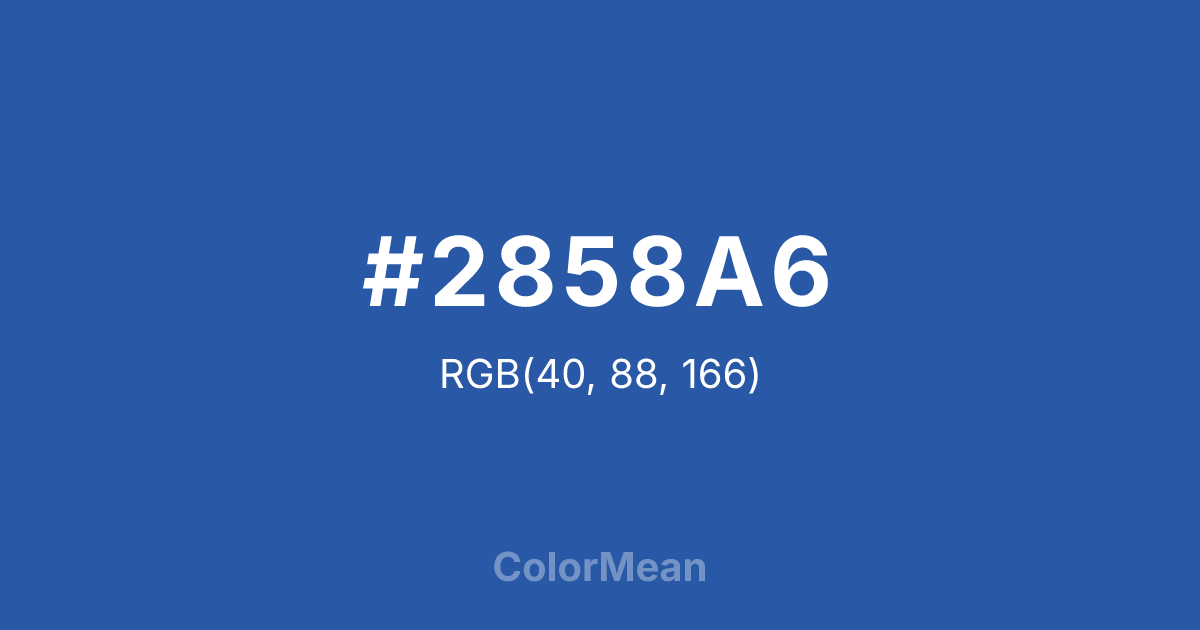 #2858A6 color swatch