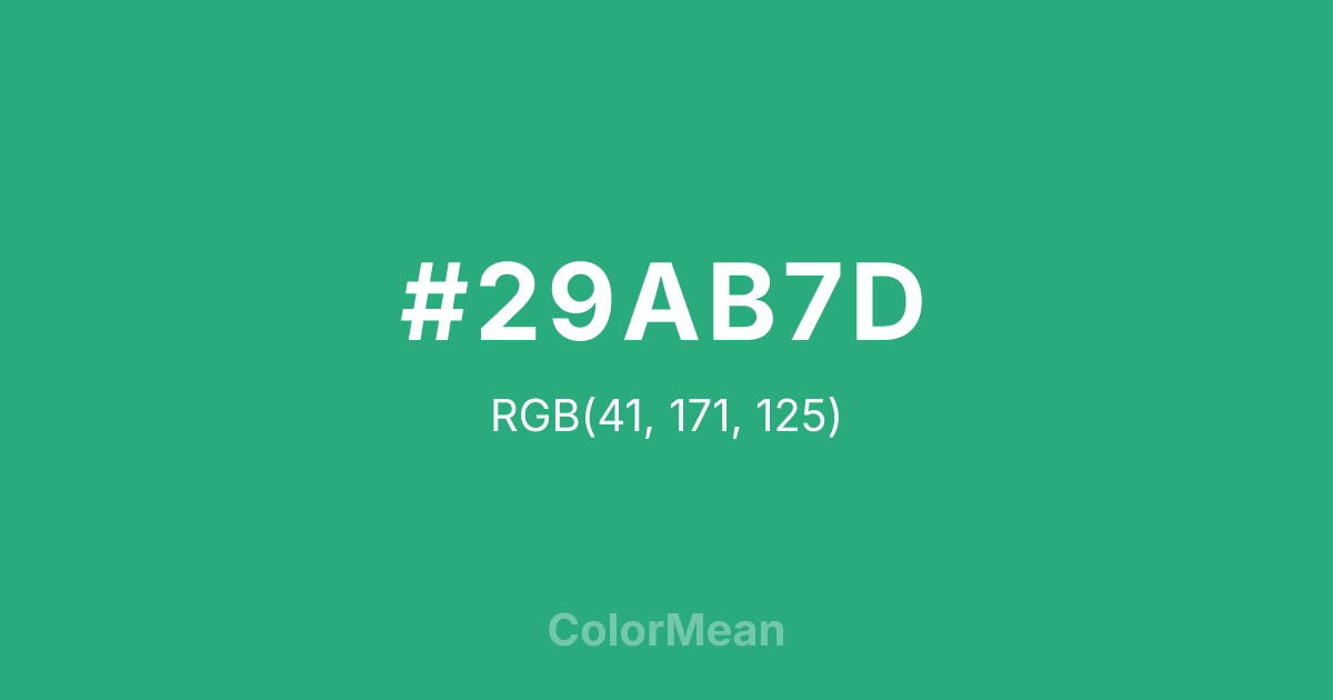 #29AB7D color swatch