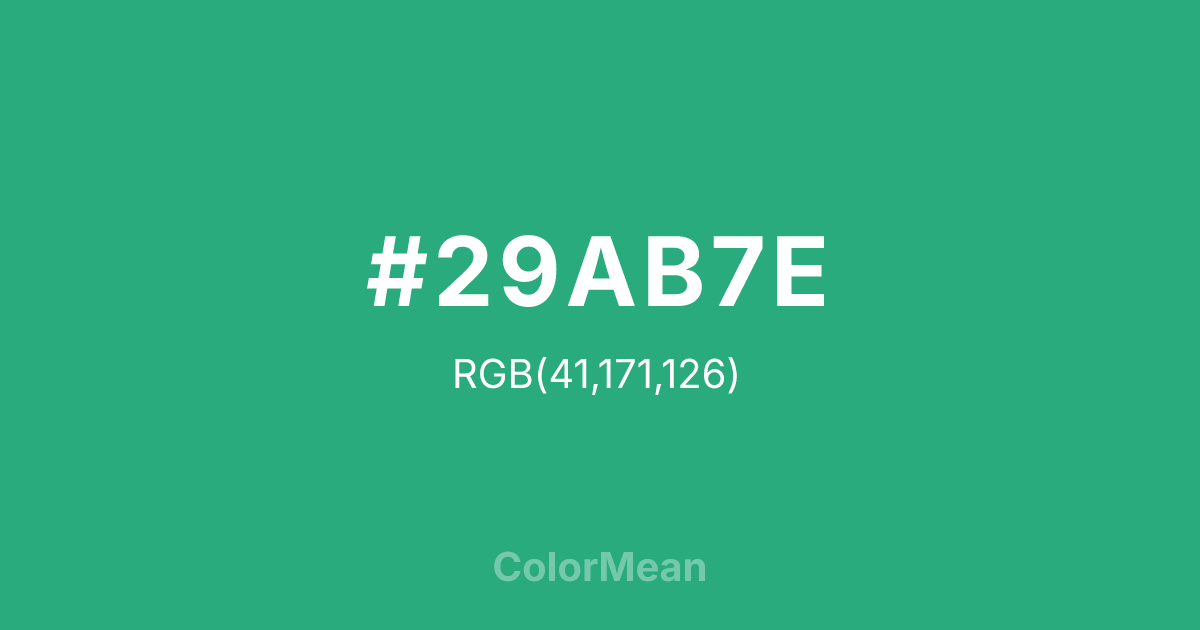 #29AB7E color swatch
