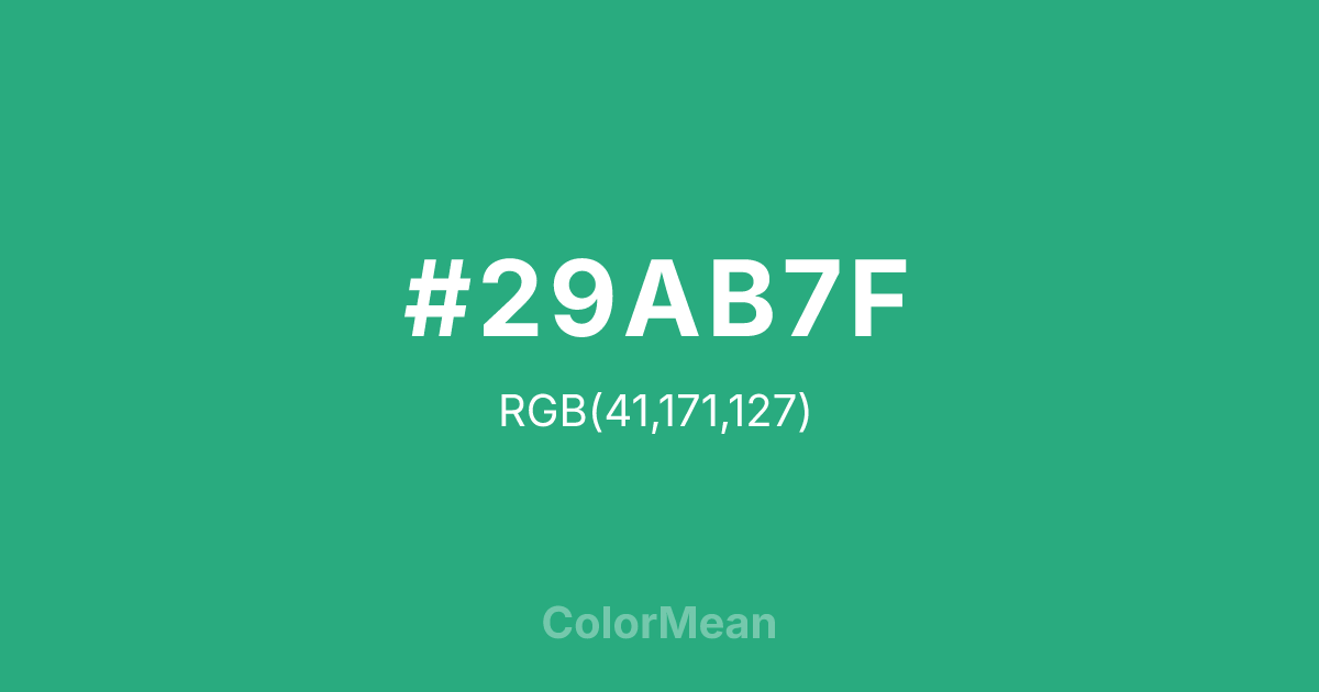 #29AB7F color swatch