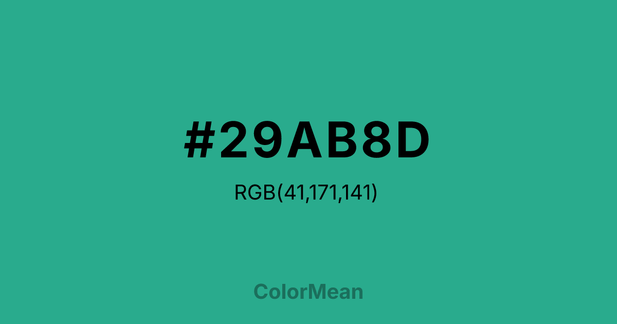 #29AB8D color swatch