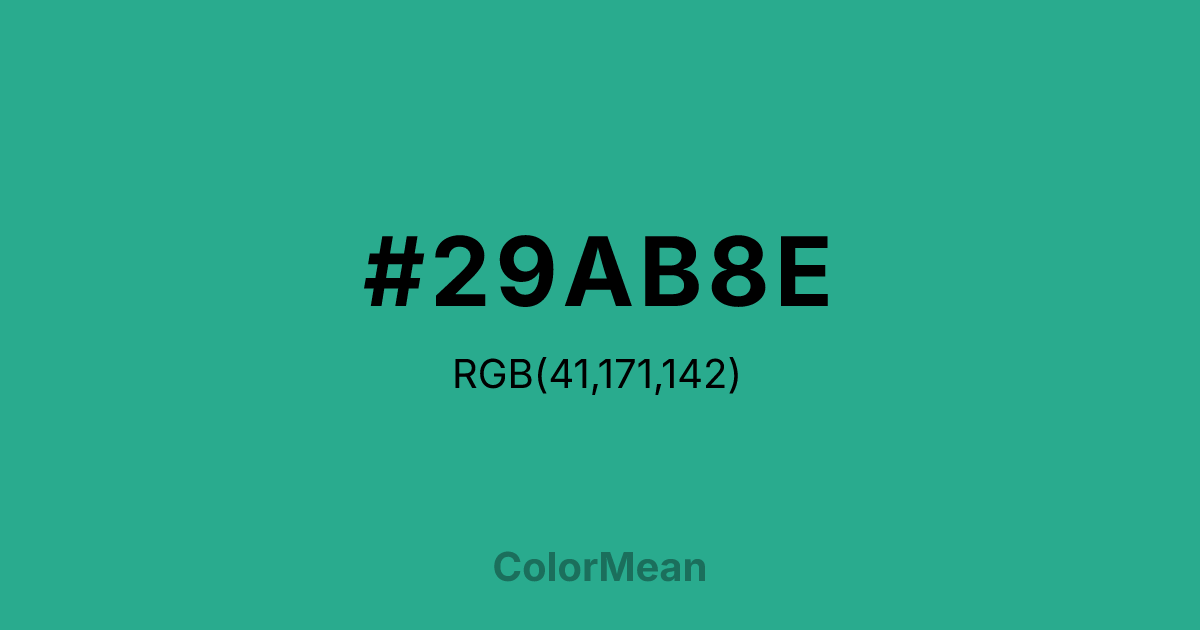 #29AB8E color swatch