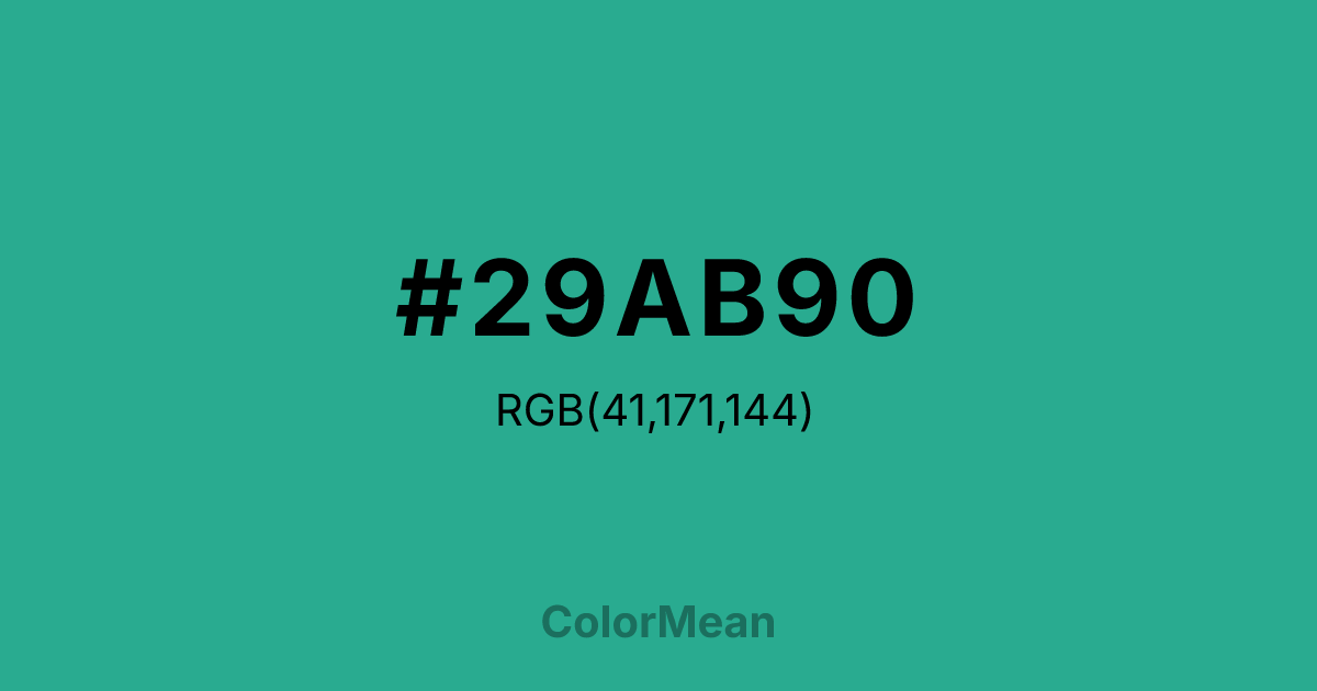 #29AB90 color swatch