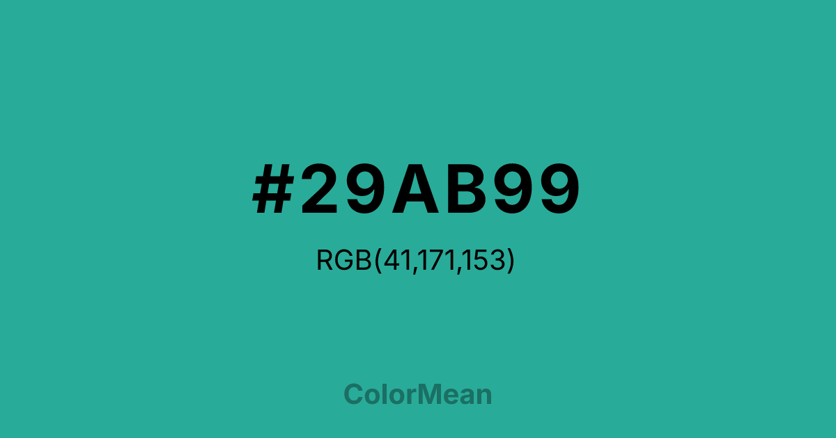 #29AB99 color swatch