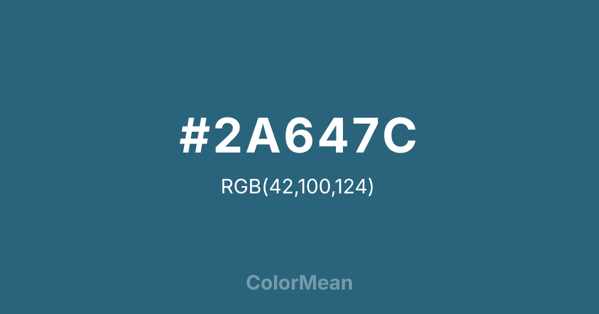 #2A647C color swatch