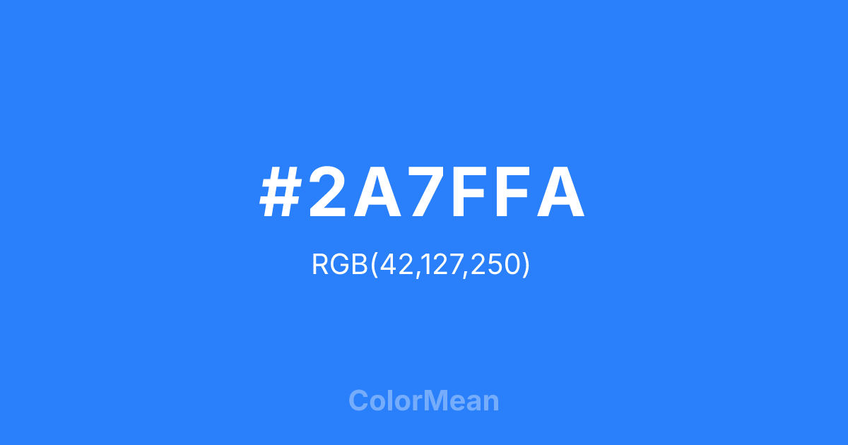 #2A7FFA color swatch