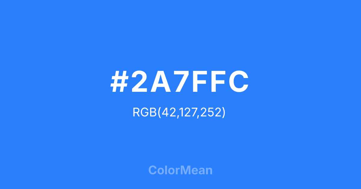 #2A7FFC color swatch
