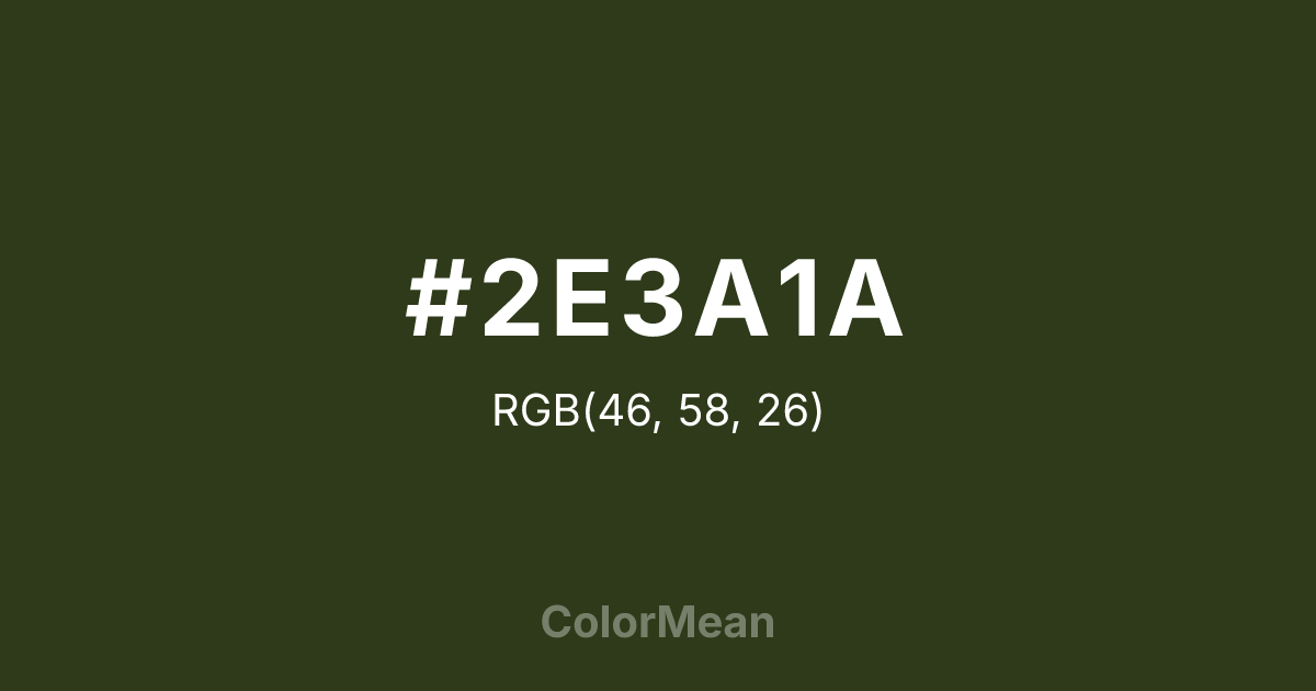#2E3A1A color swatch