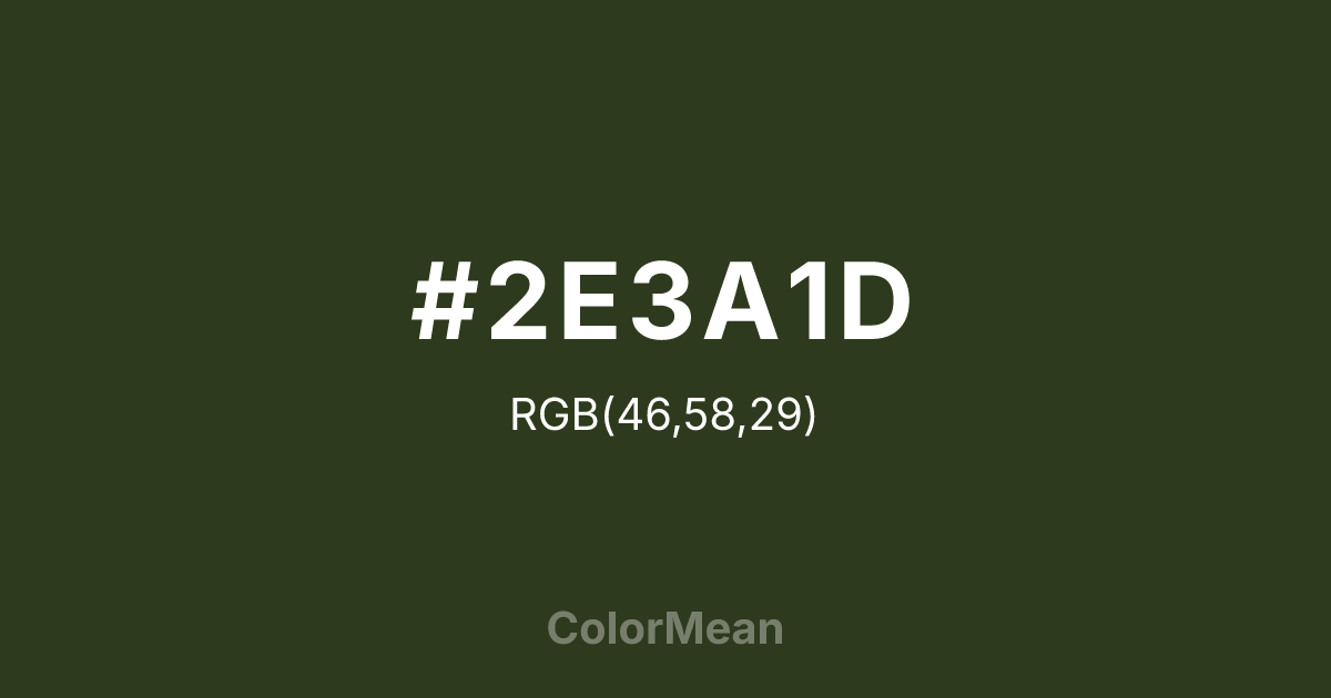 #2E3A1D color swatch