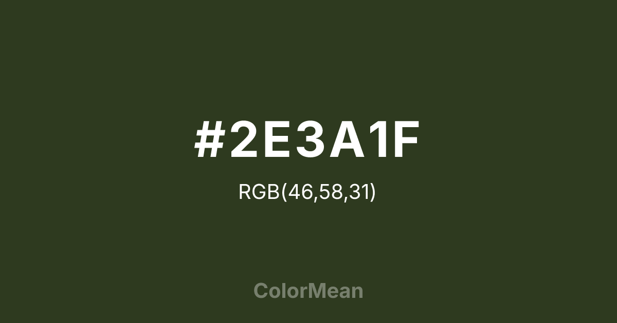 #2E3A1F color swatch