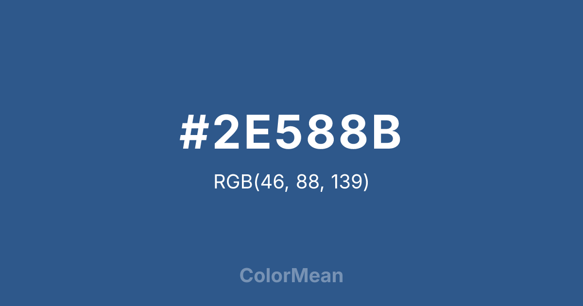 #2E588B color swatch