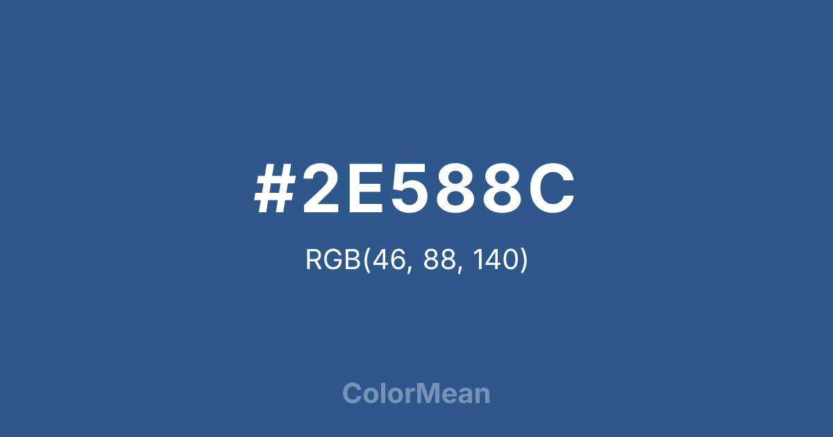 #2E588C color swatch