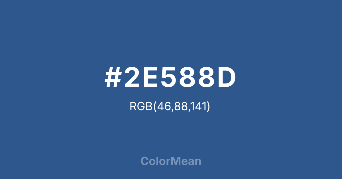 #2E588D color swatch