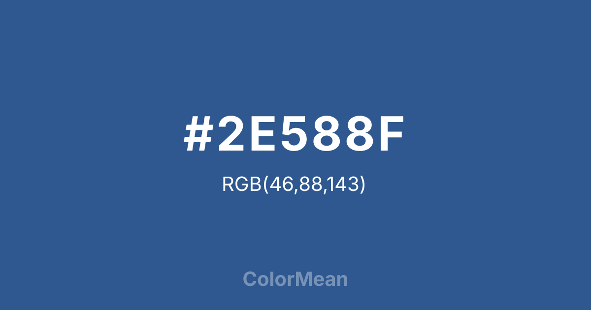 #2E588F color swatch