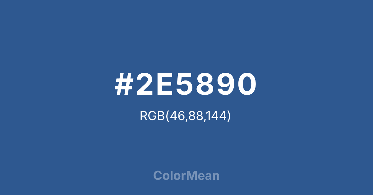 #2E5890 color swatch