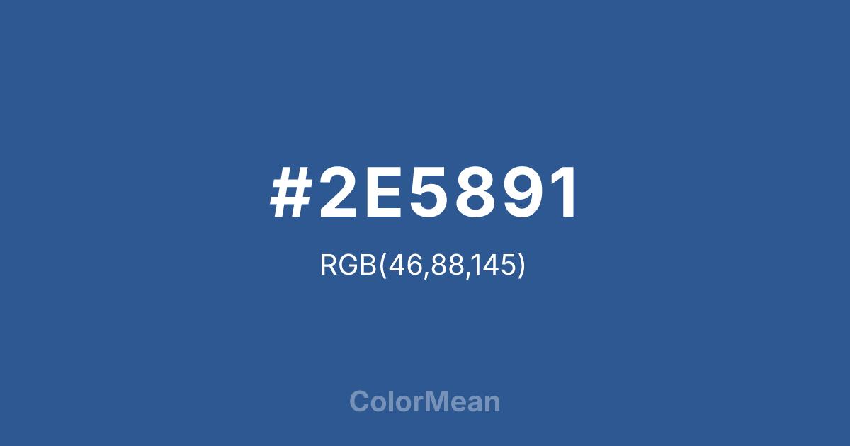 #2E5891 color swatch
