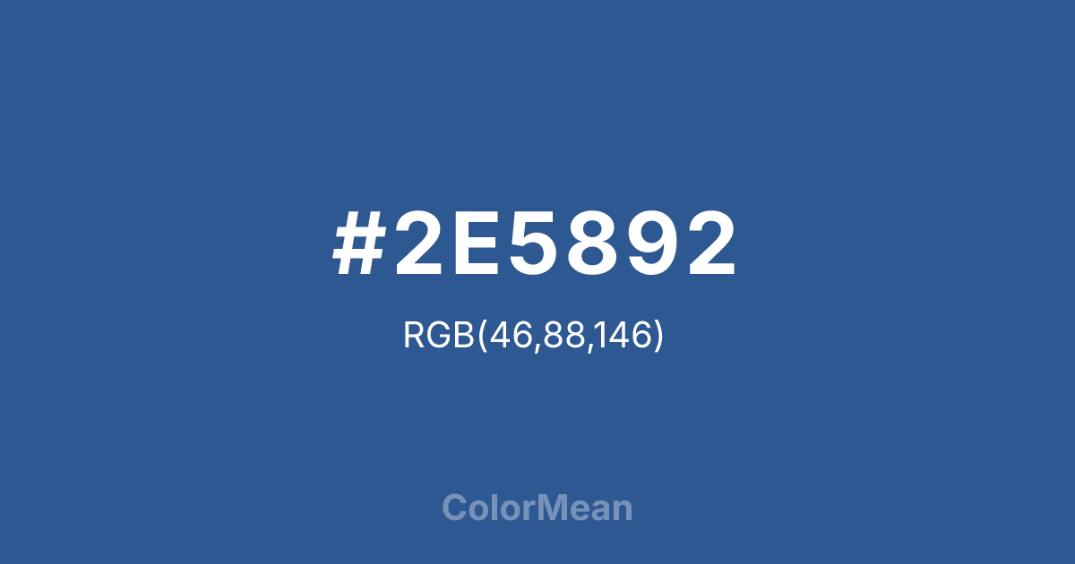 #2E5892 color swatch