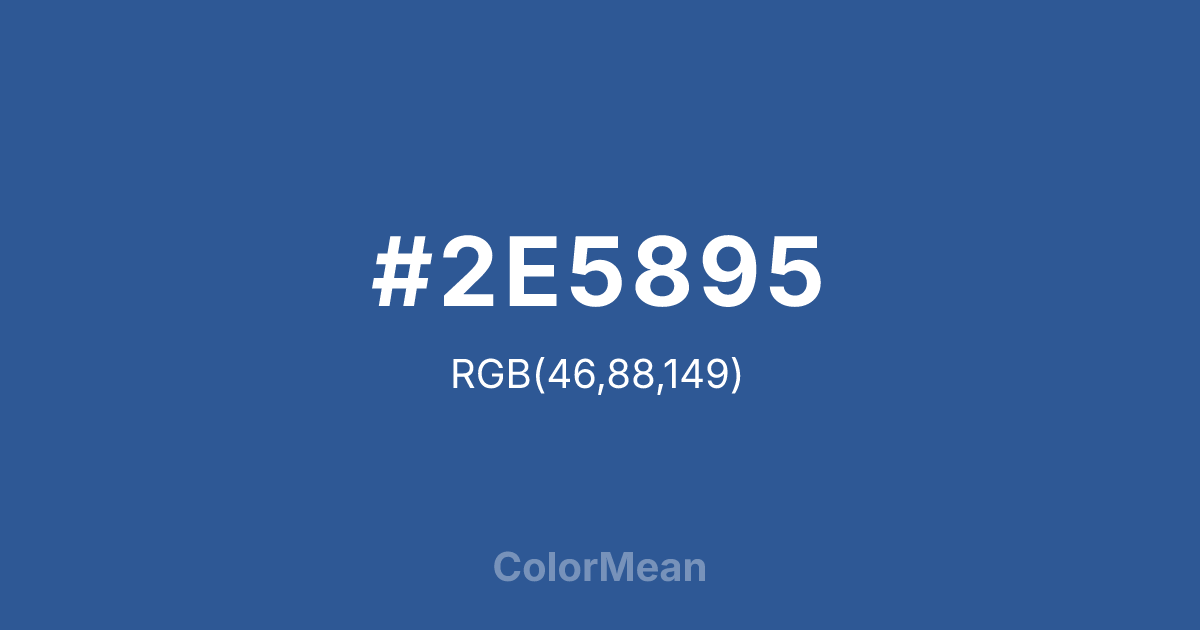 #2E5895 color swatch