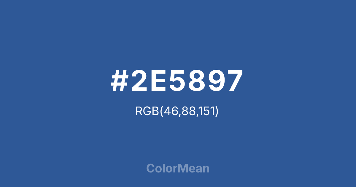 #2E5897 color swatch