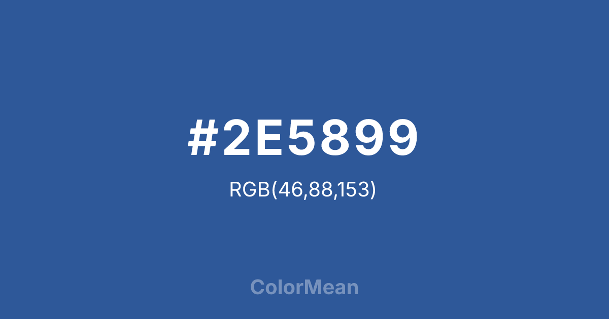 #2E5899 color swatch