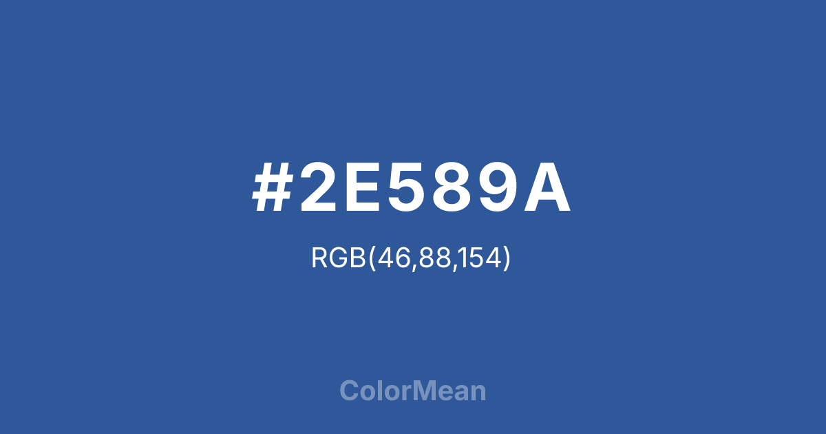 #2E589A color swatch