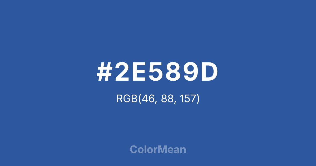 #2E589D color swatch