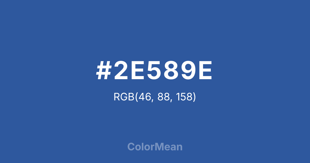 #2E589E color swatch