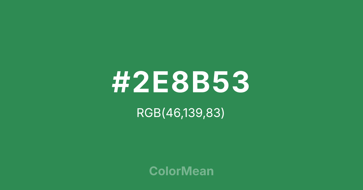 #2E8B53 color swatch