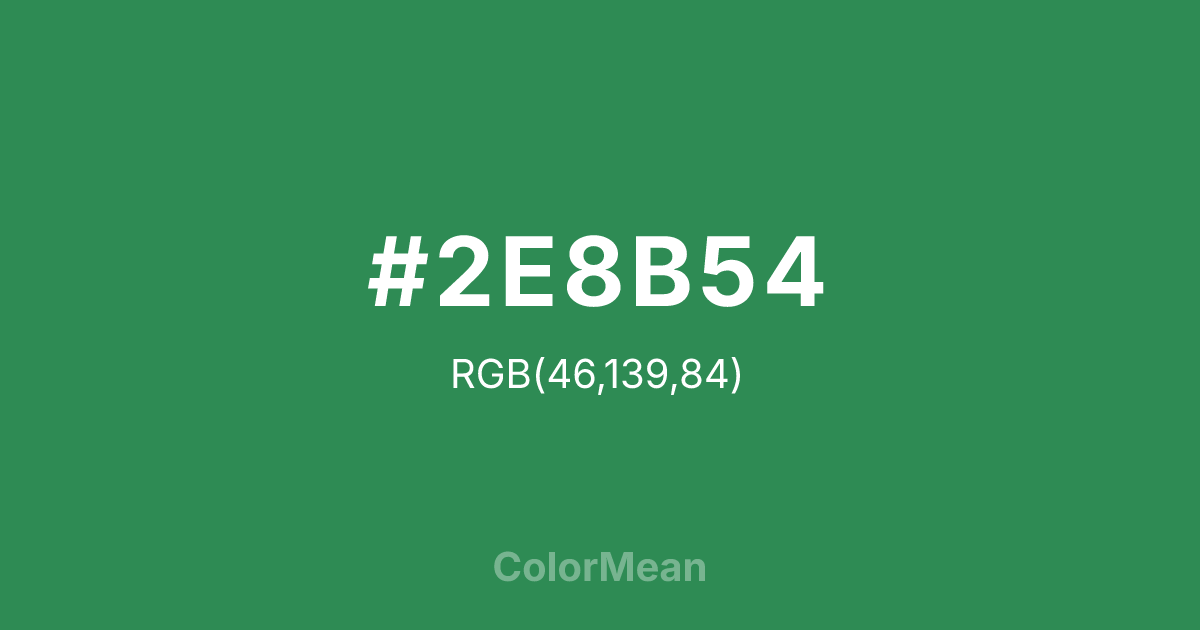 #2E8B54 color swatch