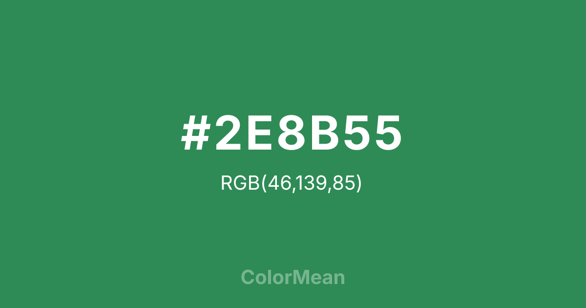 #2E8B55 color swatch